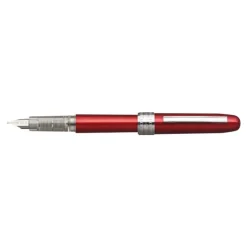 Platinum Plaisir - Stylo plume pointe moyenne - rouge