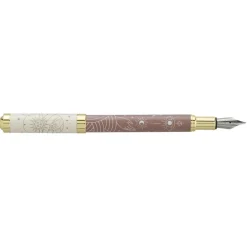 Plume ENZO VARINI "Celestial" coloris marron & beige