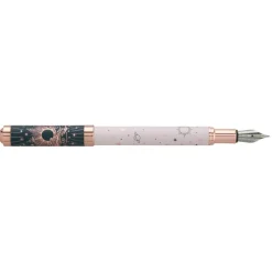 Plume ENZO VARINI "Celestial" coloris bleu & rose