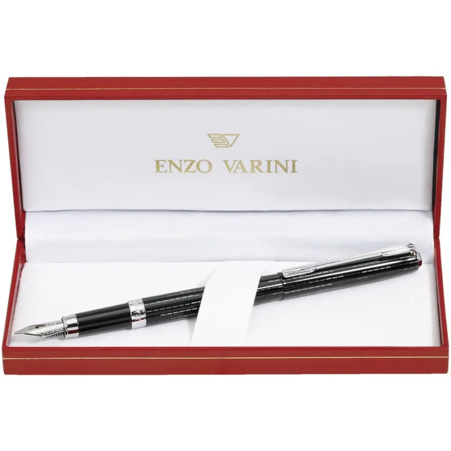 Plume ENZO VARINI "Celestial" coloris bleu & rose