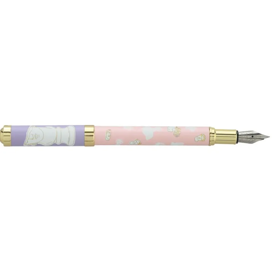 Plume ENZO VARINI "Palazzo Greek Têtes" coloris rose & violet