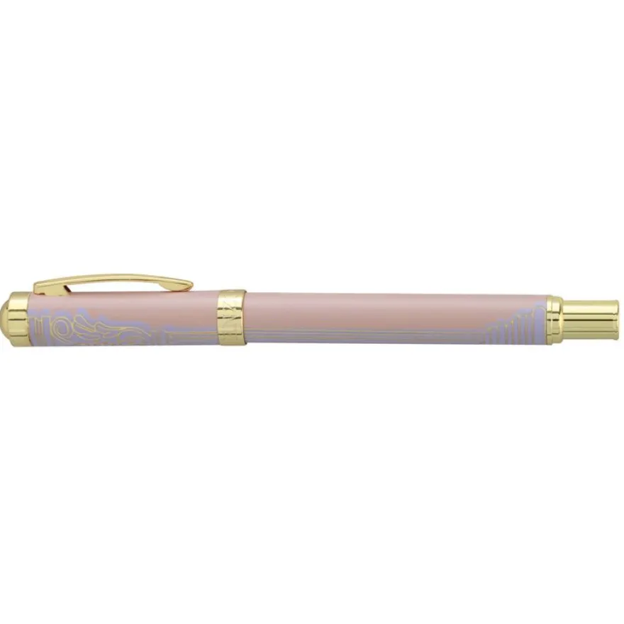 Plume ENZO VARINI "Palazzo Greek Colonnes" coloris rose & violet