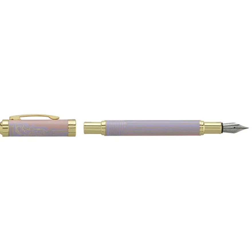 Plume ENZO VARINI "Palazzo Greek Colonnes" coloris rose & violet