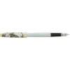Plume ENZO VARINI "Taormina XL Bugs" motifs abeilles coloris blanc