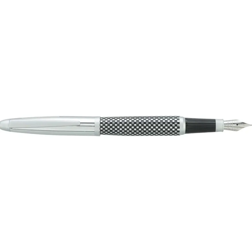 Plume HECHTER PARIS "Alliance Quadrillage" coloris silver