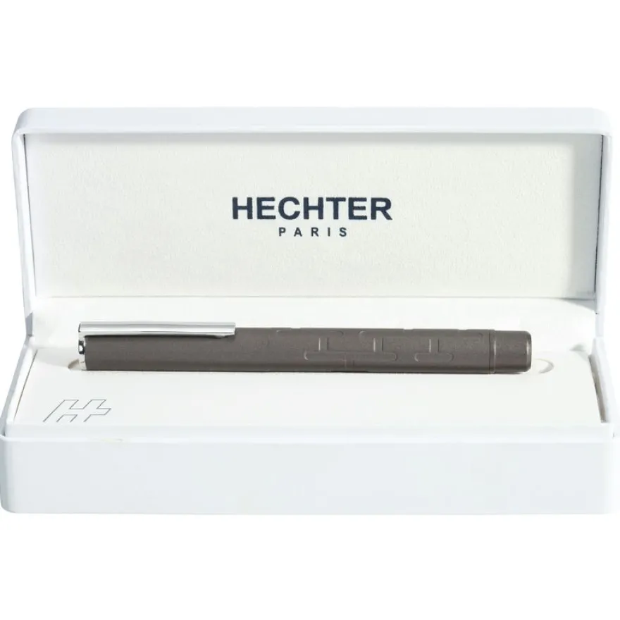 Plume HECHTER PARIS "Silhouette Milky Way" coloris gun métallisé