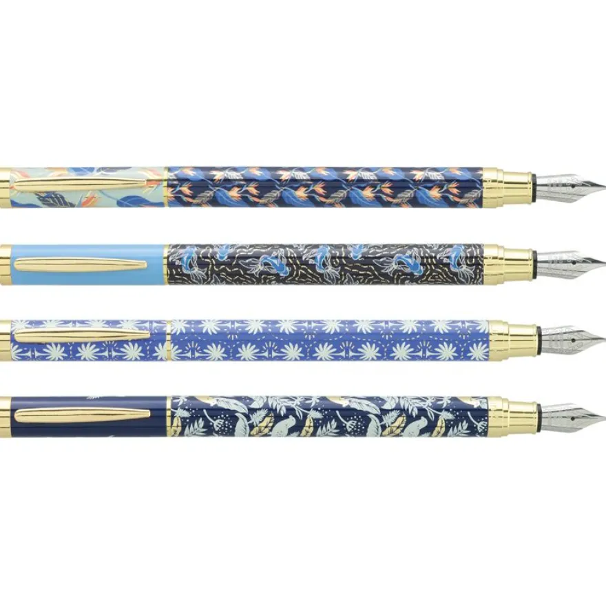 Plumink métal INK "Blue" Corps métal 4 motifs assortis