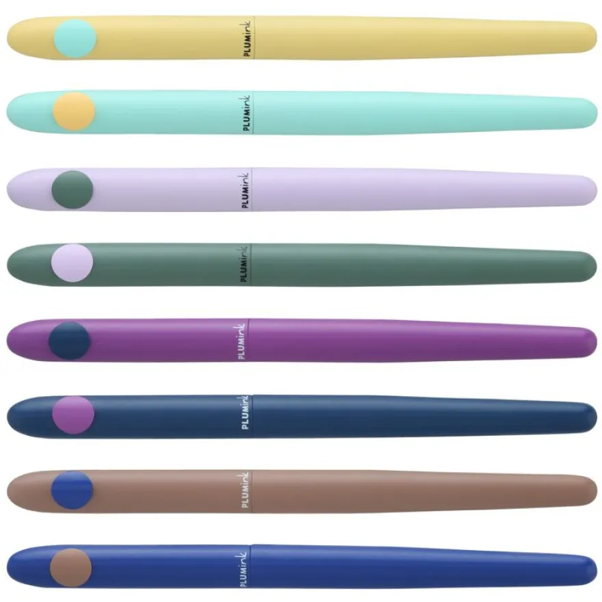 Plumink métal INK "Dots" 8 designs assortis