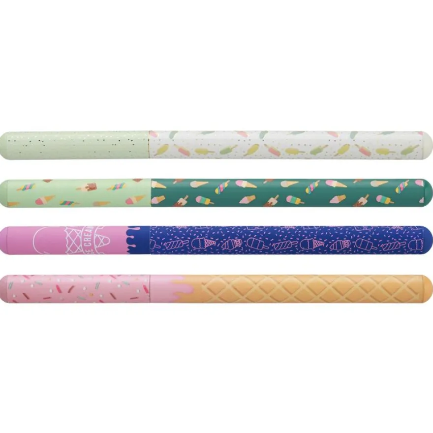 Plumink métal INK "Ice Cream" 4 motifs assortis