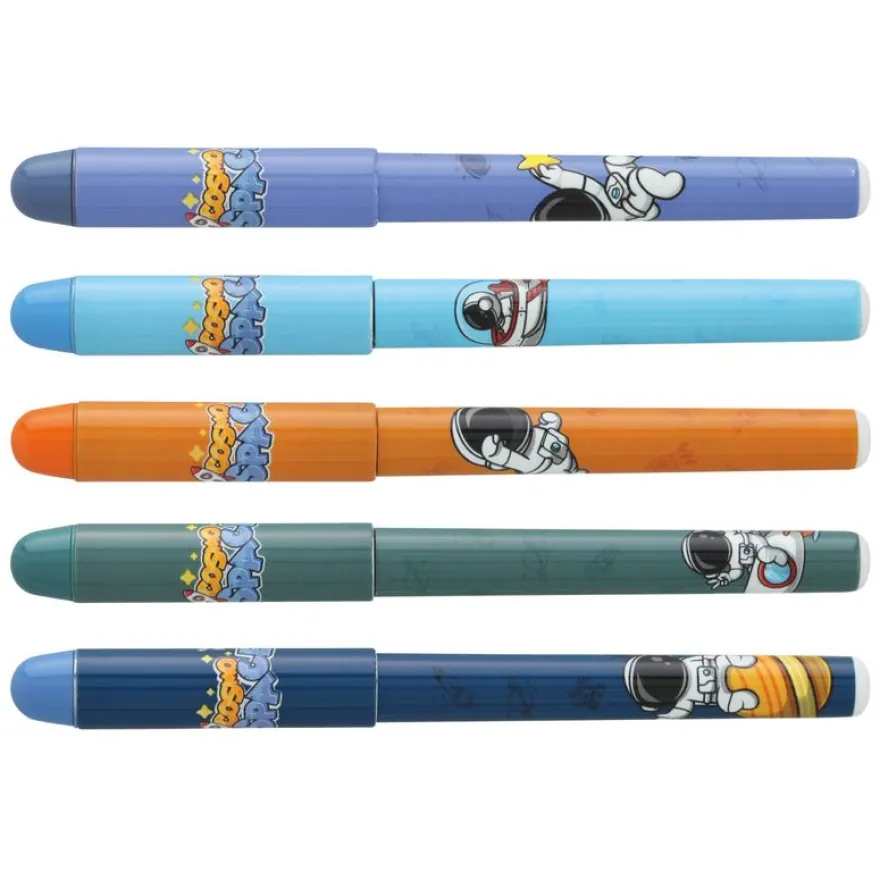 Plumink plastique INK "Cosmospace" 5 designs assortis