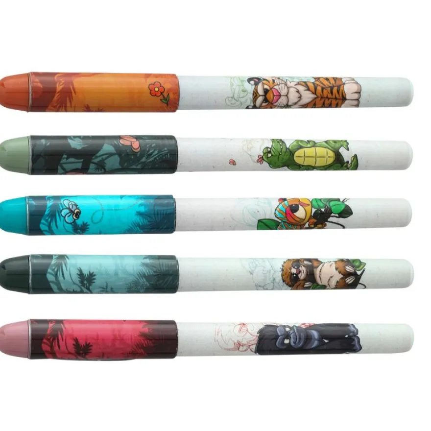 Plumink plastique INK "Jungle Gang" 5 designs assortis