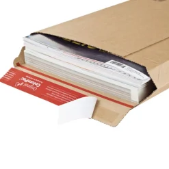 Pochette d'expédition adhésive - 25 cm x 36 cm - kraft - Logistipack
