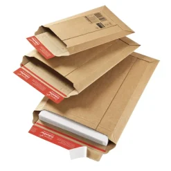 Pochette d'expédition adhésive - 29 cm x 40 cm - kraft - Logistipack
