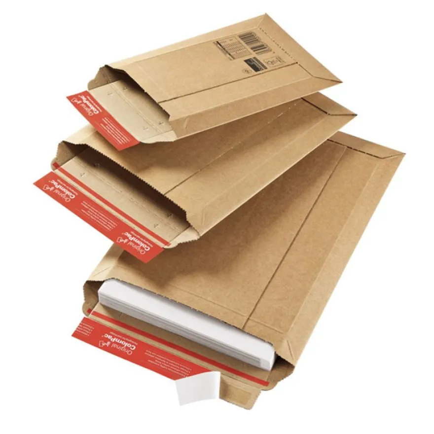 Pochette d'expédition adhésive - 25 cm x 34 cm - kraft - Logistipack