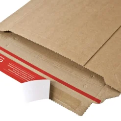 Pochette d'expédition adhésive - 25 cm x 34 cm - kraft - Logistipack