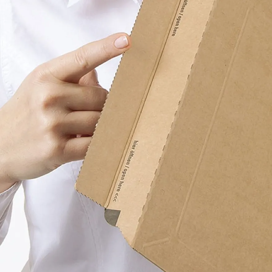 Pochette d'expédition adhésive - 15 cm x 25 cm - kraft - Logistipack