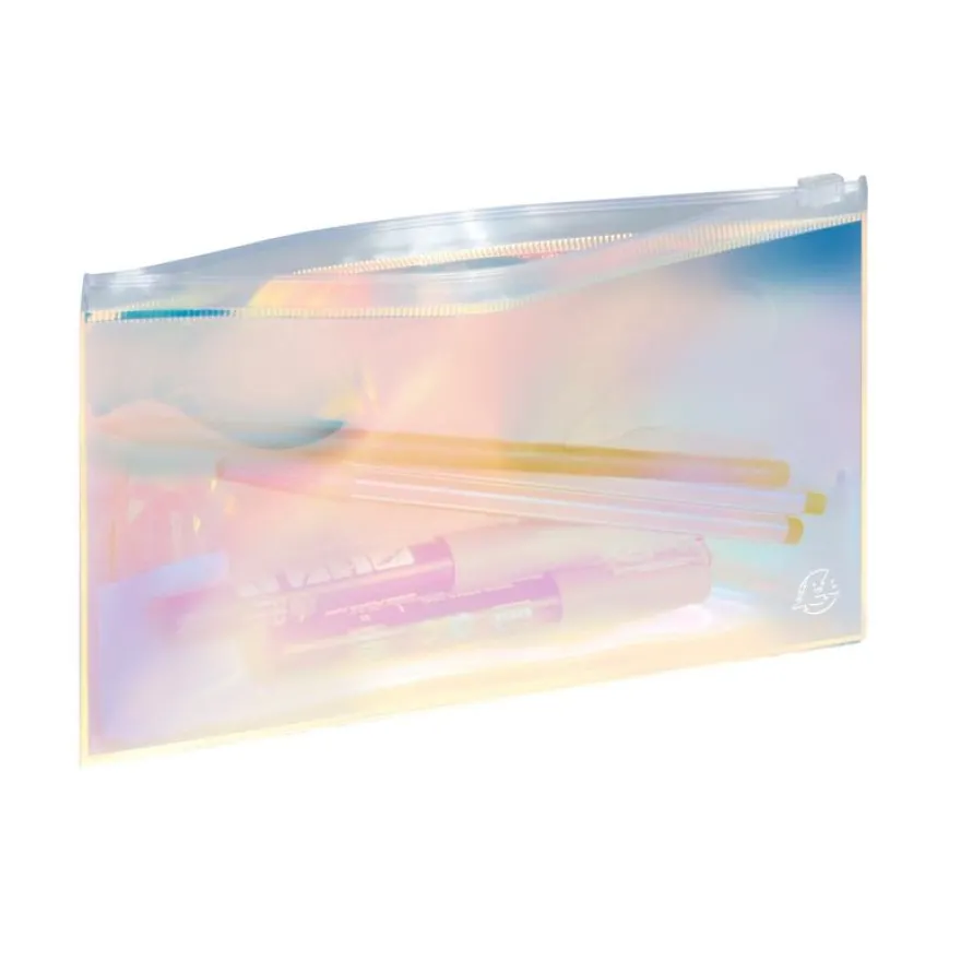 Pochette plate Iris - 1 compartiment - transparente - Exacompta