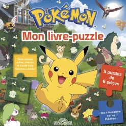 Pokémon Mon livre-puzzle Livre-puzzle tout-carton, avec 5 puzzles de 6 pièces Dès 3 ans