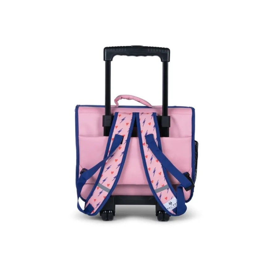 Pol Fox Factory - Cartable scolaire - 38 cm, réversible - Cœur
