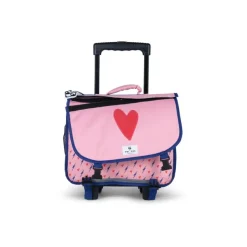 Pol Fox Factory - Cartable scolaire - 38 cm, réversible - Cœur