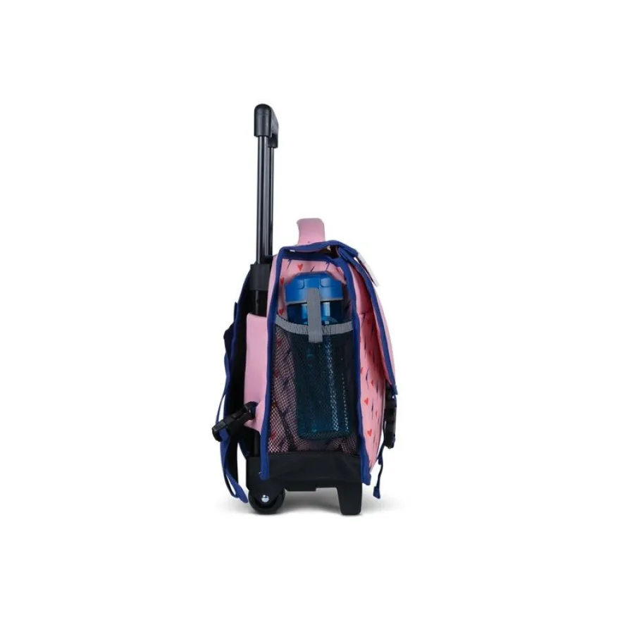 Pol Fox Factory - Cartable scolaire - 38 cm, réversible - Cœur