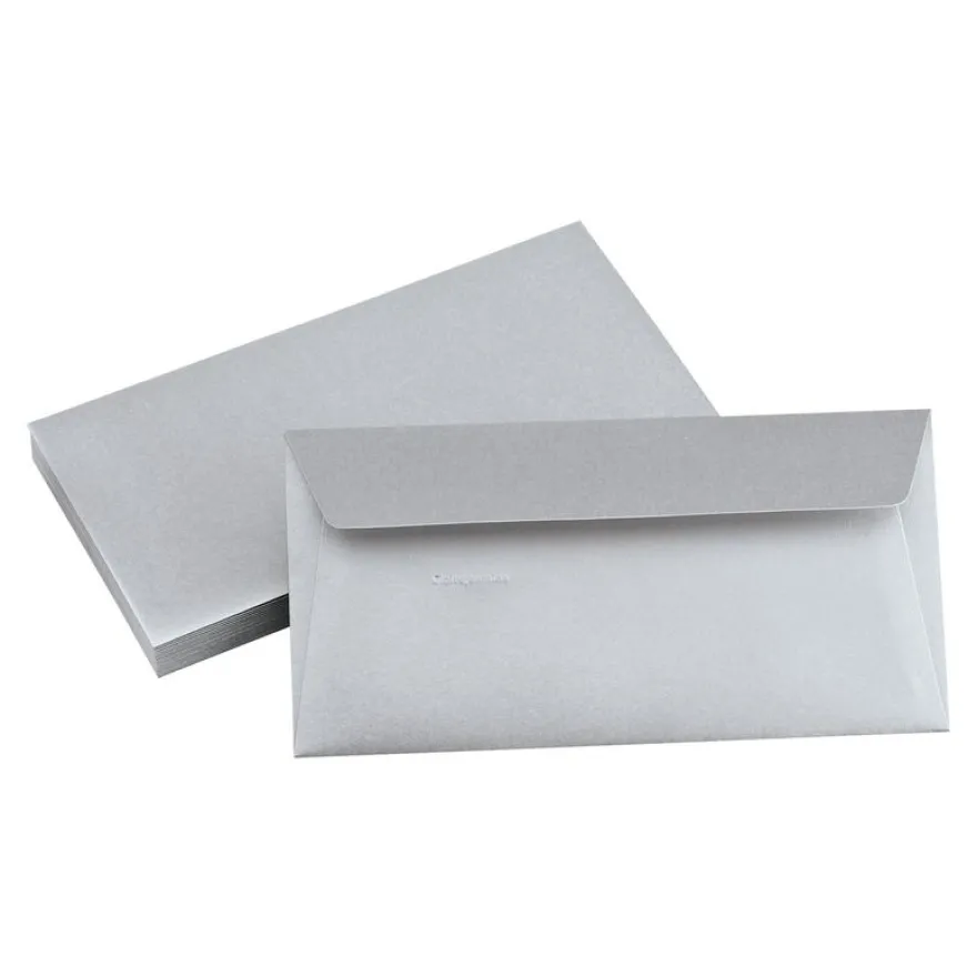 Pollen - 20 Enveloppes - 110 x 220 mm - 120 g/m² - argent