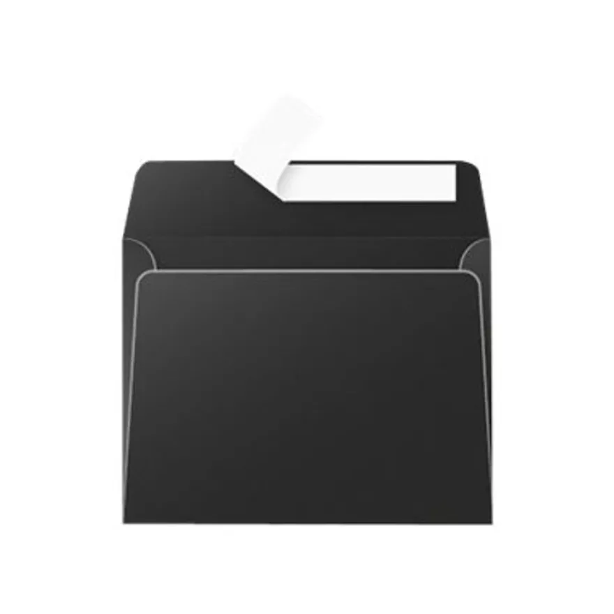 Pollen - 20 Enveloppes - 90 x 140 mm - 120 g/m² - noir