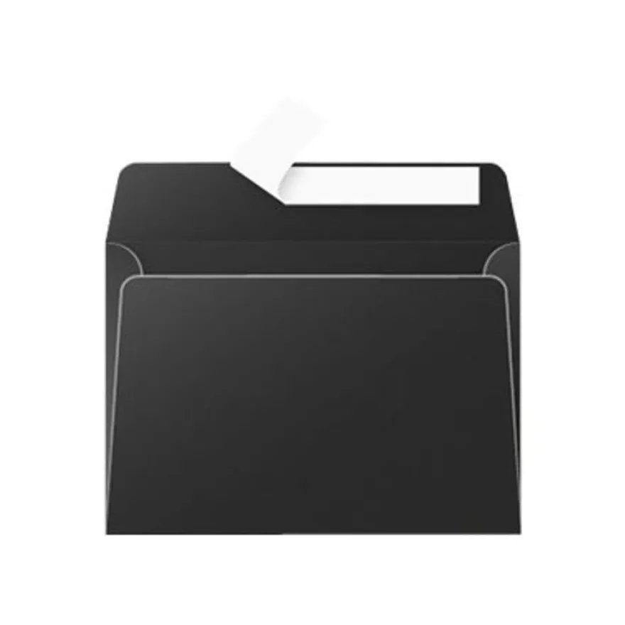 Pollen - 20 Enveloppes - 114 x 162 mm - 120 g/m² - noir