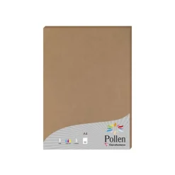 Pollen - 25 Feuilles papier couleur - A4 (21 x 29,7 cm) - 210 g/m² - kraft