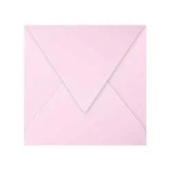 Pollen - Enveloppe - commercial - 165 x 165 mm - en pointe - côté ouvert - imprimable - rose dragée - pack de 20