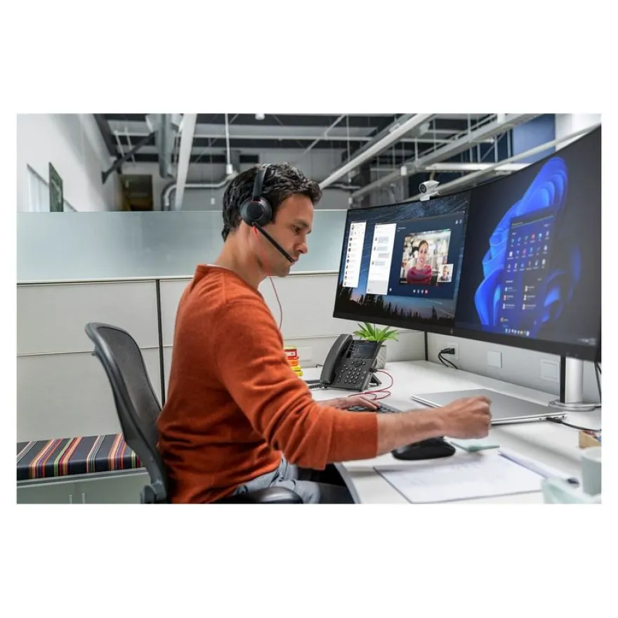 Poly Blackwire 5220 - Casque filaire avec micro - USB-C, jack 3,5mm - noir