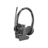 Poly Savi 8220 - Savi 8200 series - micro-casque - sur-oreille - DECT / Bluetooth - sans fil - USB-A via adaptateur Bluetooth - noir - certifié Zoom, certifié UC