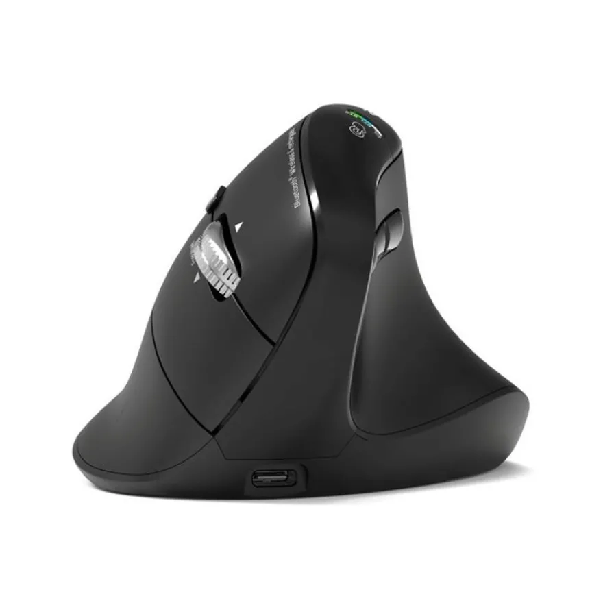 PORT - Souris sans fil ergonomique - 6 boutons - noir