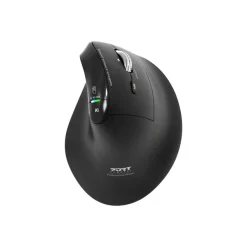 PORT - Souris sans fil ergonomique - 6 boutons - noir
