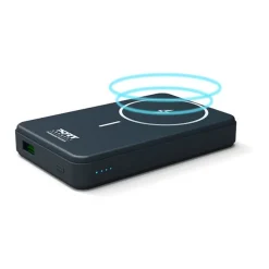 PORT Connect - Batterie de secours sans fil - 10000 mAh - 2 connecteurs de sortie (USB type A, 24 pin USB-C) - sur le câble : USB-A
