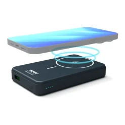 PORT Connect - Batterie de secours sans fil - 10000 mAh - 2 connecteurs de sortie (USB type A, 24 pin USB-C) - sur le câble : USB-A