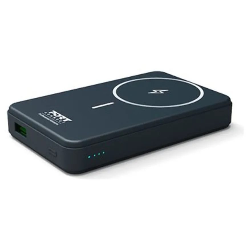 PORT Connect - Batterie de secours sans fil - 10000 mAh - 2 connecteurs de sortie (USB type A, 24 pin USB-C) - sur le câble : USB-A