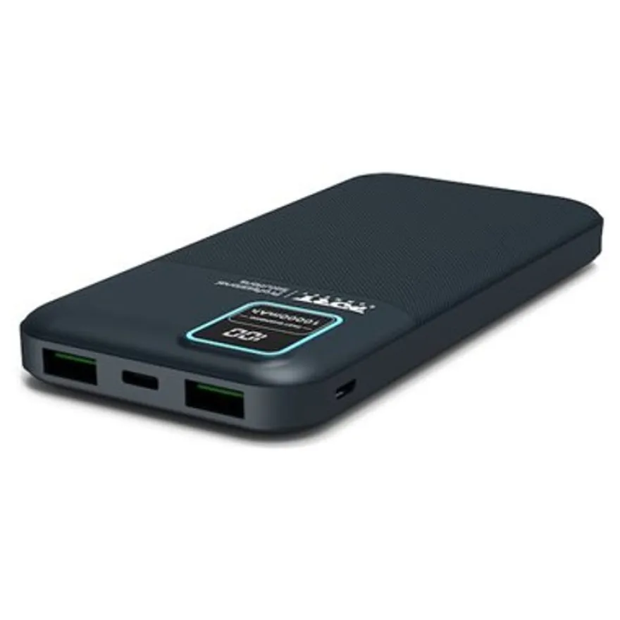 PORT Connect - Batterie de secours - 10000 mAh - 2 connecteurs de sortie (2 x USB) - sur le câble : USB-A