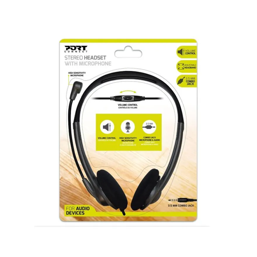 PORT Connect - casque filaire avec micro - noir