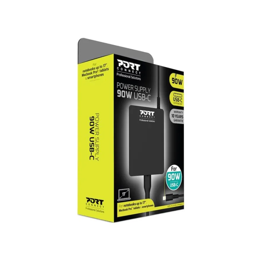 PORT Connect - Chargeur secteur universel USB-C - 90 Watt