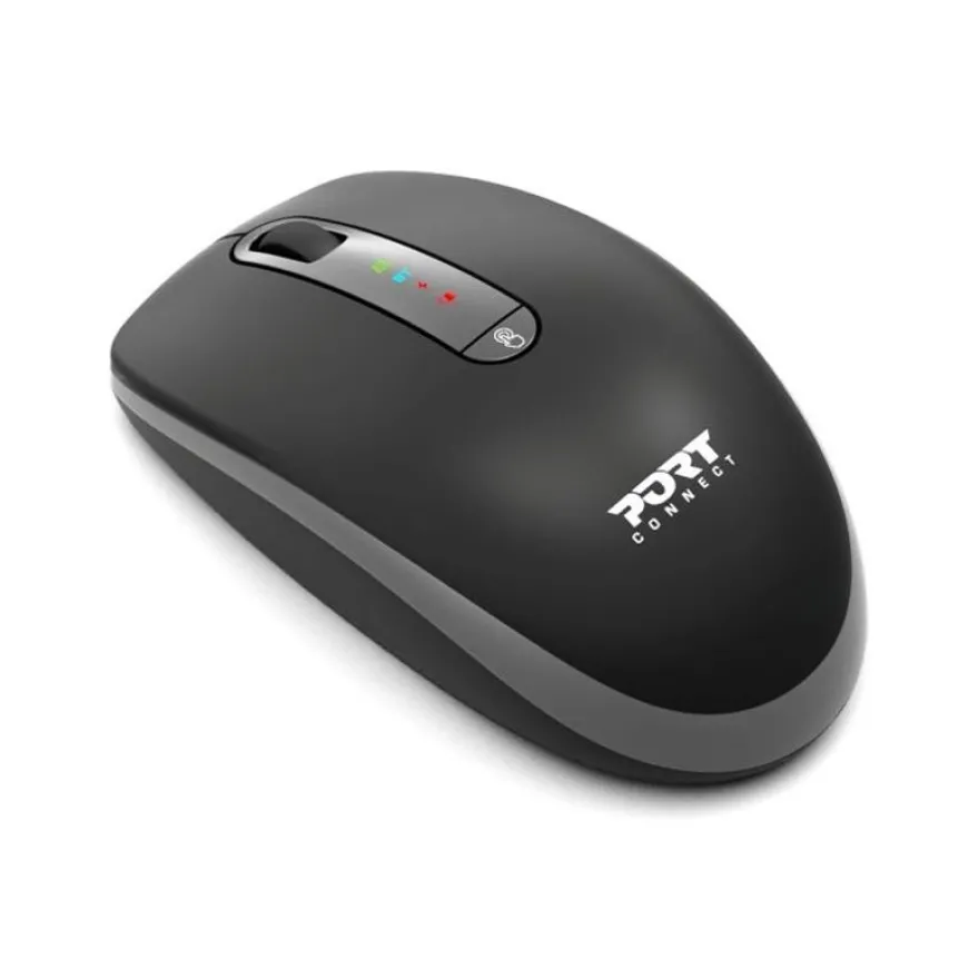 PORT Connect - Ensemble clavier et souris sans fil - rechargeable - AZERTY - Français