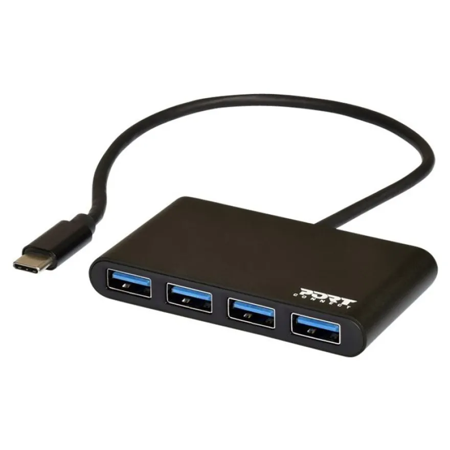 PORT Connect - Hub 4 ports USB 3.0 Type C