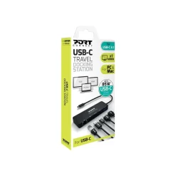 PORT Connect - station d'accueil USB-C de voyage pour PC et Mac- VGA, HDMI