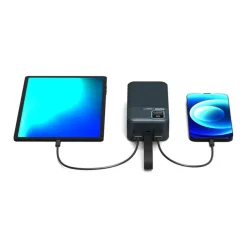 PORT Connect Adventure - Batterie de secours - 30000 mAh - 2 connecteurs de sortie (2 x USB)