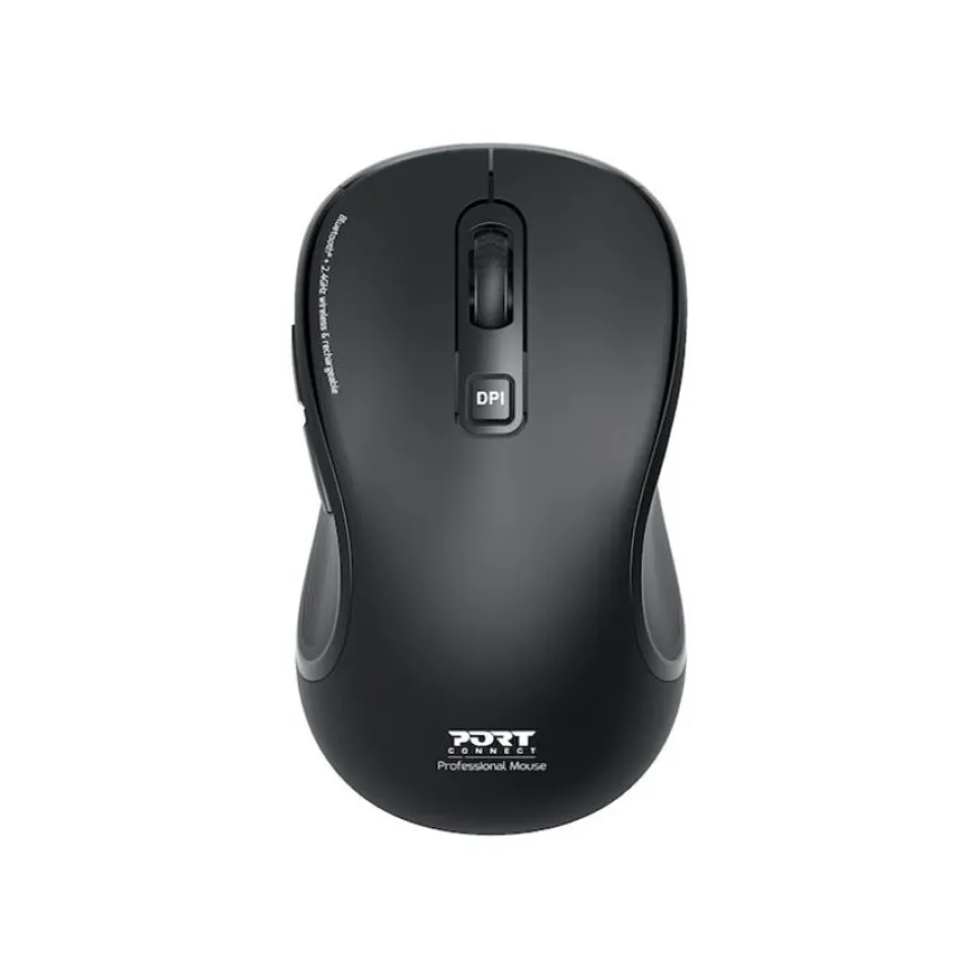 PORT Connect Professional ESSENTIAL - Souris sans fil - 5 boutons - noir