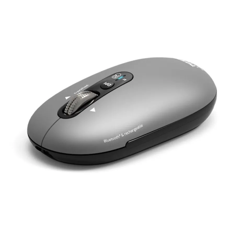 PORT Connect Professional PURE - Souris sans fil - rechargeable - 4 boutons - gris