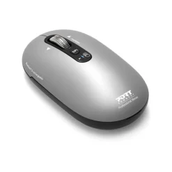 PORT Connect Professional PURE - Souris sans fil - rechargeable - 4 boutons - gris