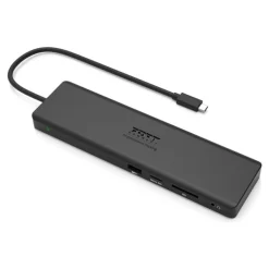 PORT connect TRIPLE SCREEN TRAVEL - Station d'accueil - USB-C 3.1 Gen 2 - DP, HDMI, VGA - 1GbE