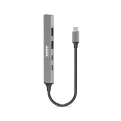 PORT Designs - Hub 4 ports USB-A + 1 X USB-C