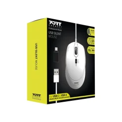 PORT DESIGNS - Souris filaire - silencieuse - blanc